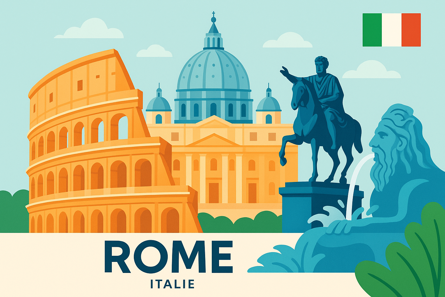 rome, italie