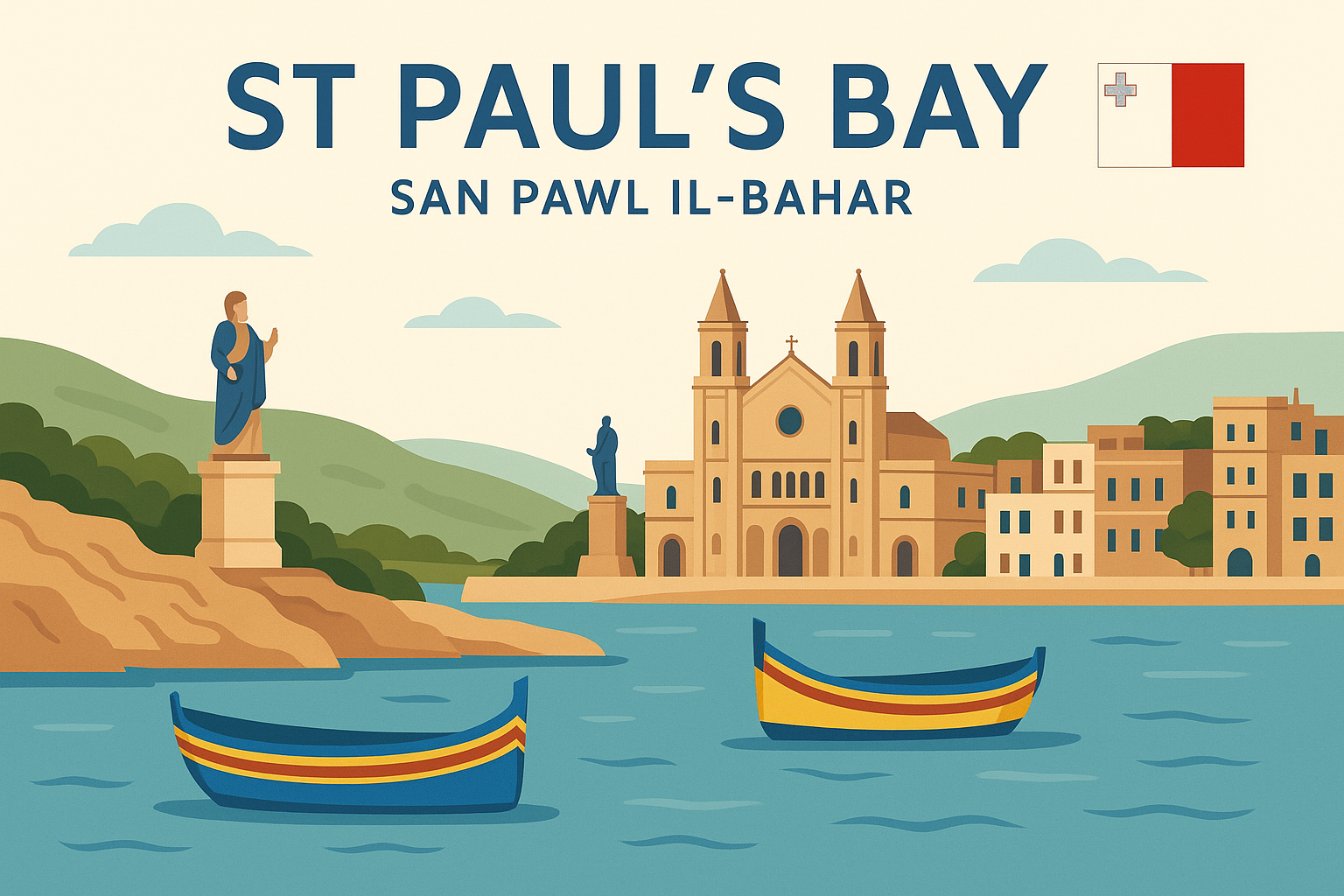 st paul's bay, malte