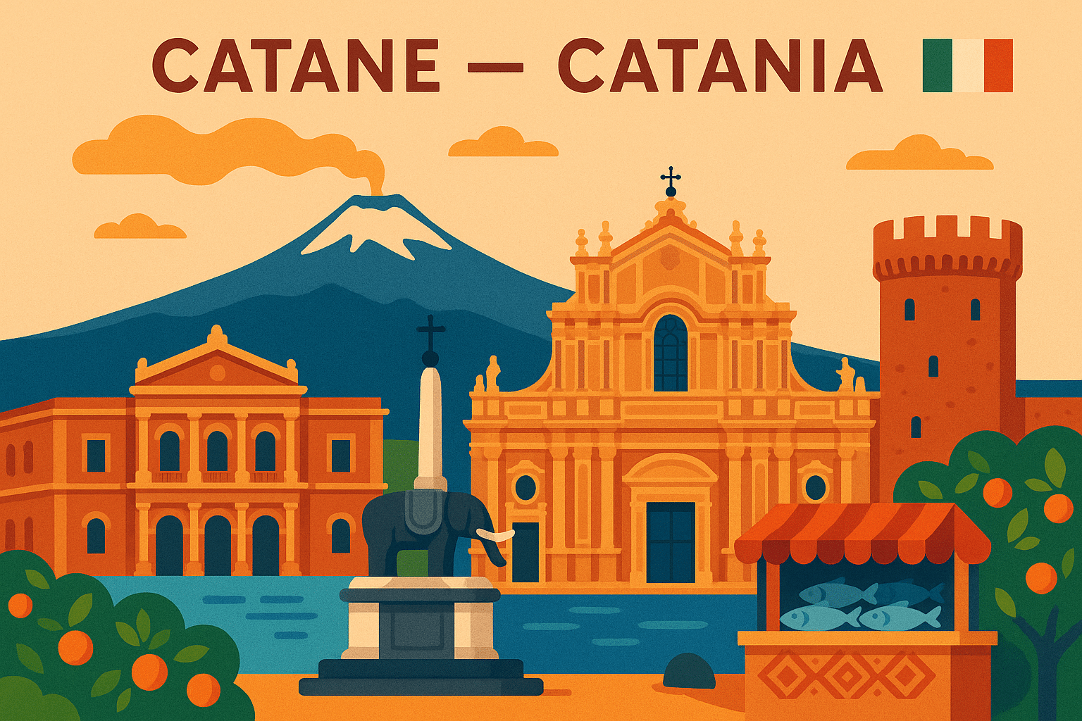 catane, italie