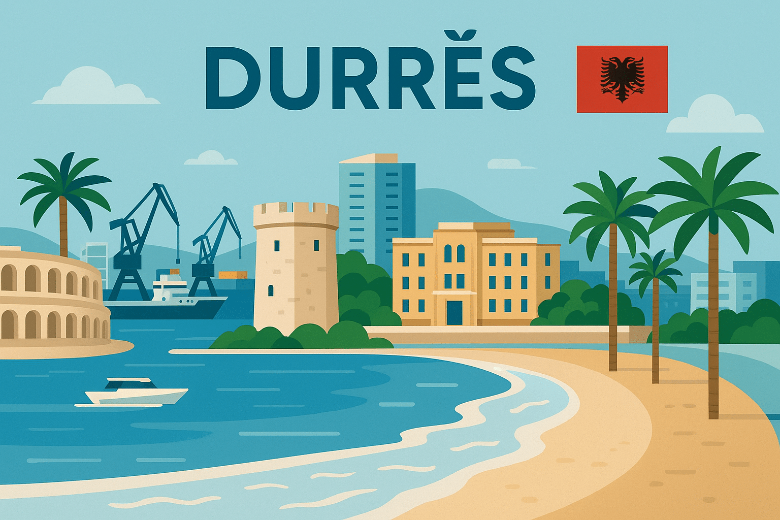 durrës, albanie